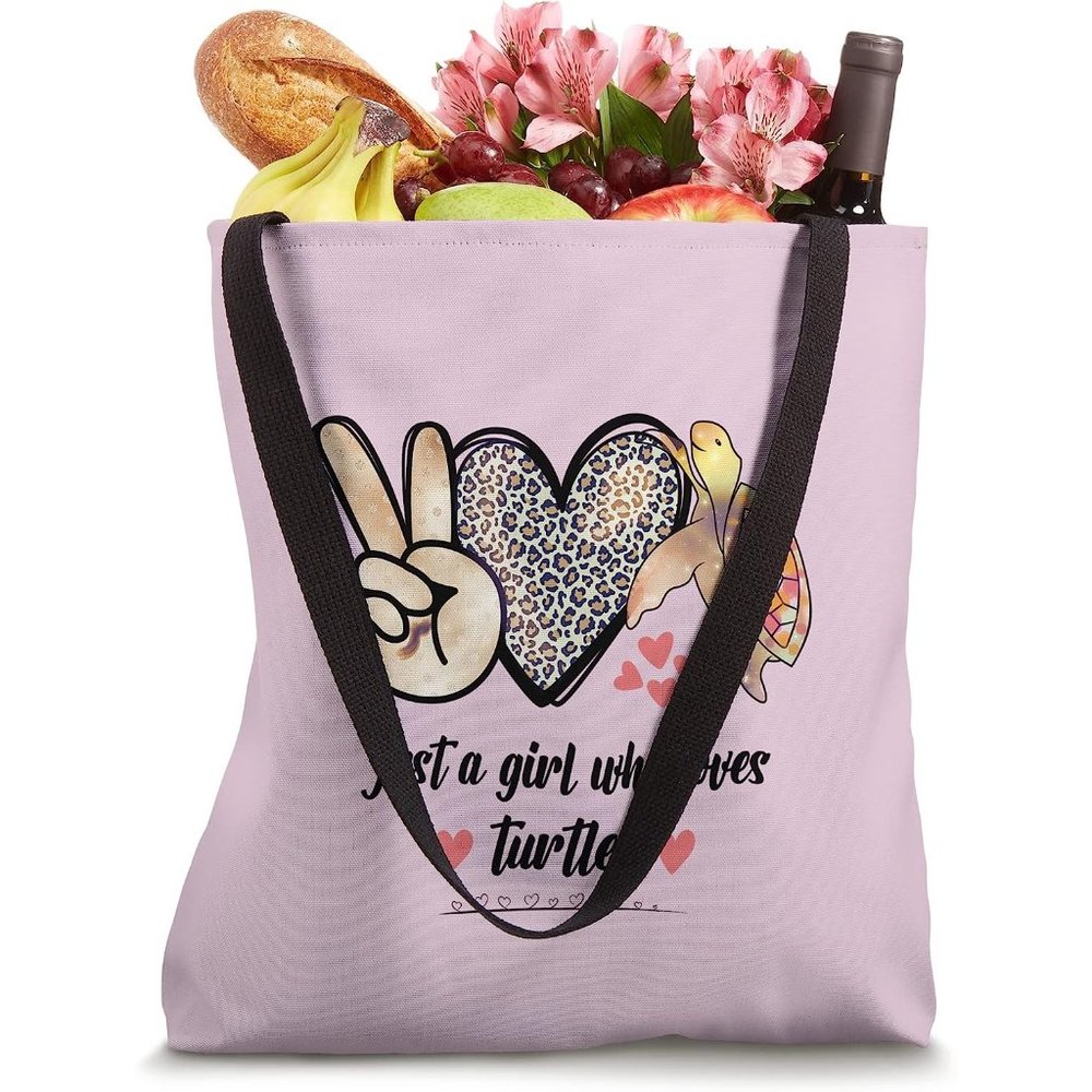 Just A Girl Who Loves Turtles Shopper Beach Tote Bag
